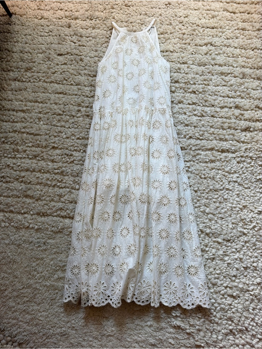 Madewell White Eyelet Maxi Dress-Skirt